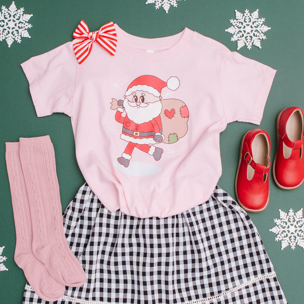 Santa Claus Toddler Shirt, Toddler Christmas Shirt, gingerbread man Christmas Shirt, Holly Jolly, Christmas, Santa Claus Shirt,